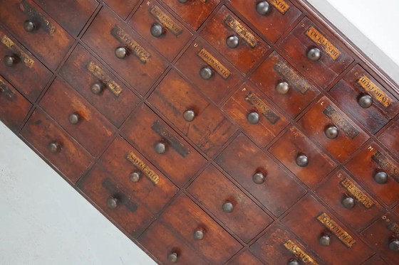 Image 1 of Antiguo botiquín/cómoda de madera noble inglesa, siglo XIX