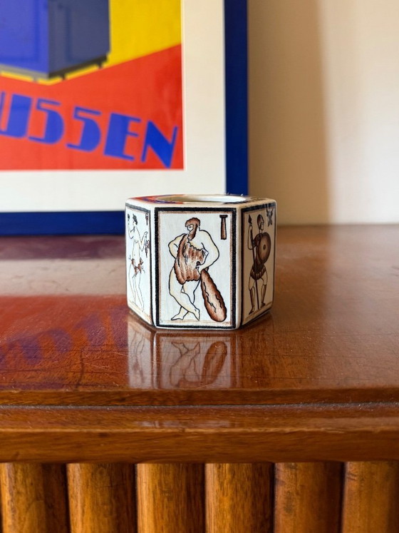 Image 1 of Gio Ponti, cenicero "Per scriver classico", San Cristoforo Richard Ginori, Italia 1923