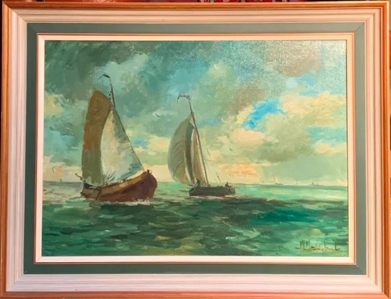 Painting "North Sea". – Paintings & Drawings, Canvas (photo 2 of 4)
