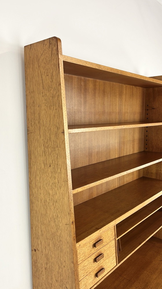 Swedish vintage teak veneer bookcase – Sideboard cabinet, Wood (photo 8 of 16)