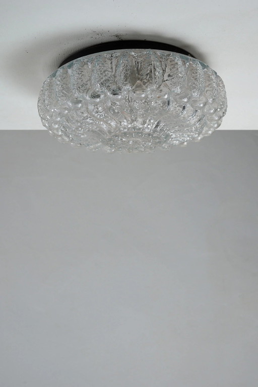 Molded Bubble Glass Flush Mount Ceiling Light