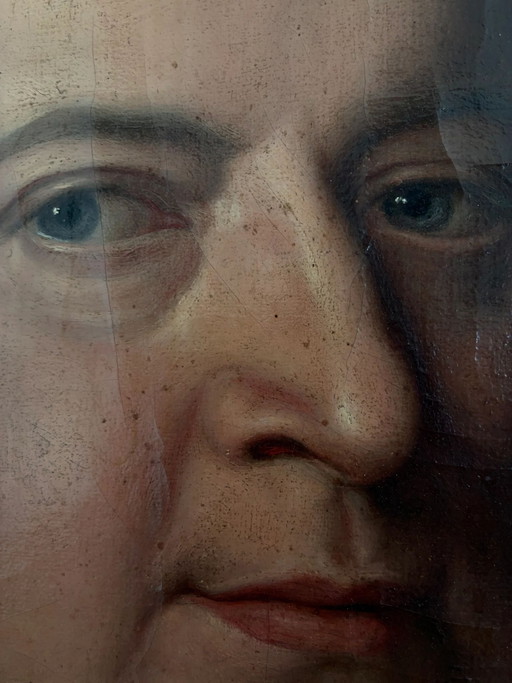 Peinture à l'huile originale ancienne représentant un ténor d'opéra allemand, grand portrait du XIXe siècle