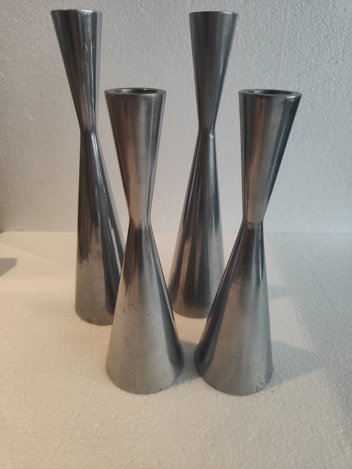 Bougeoirs Vintage Ikea Erika Pekkari 2 grands et 2 petits
