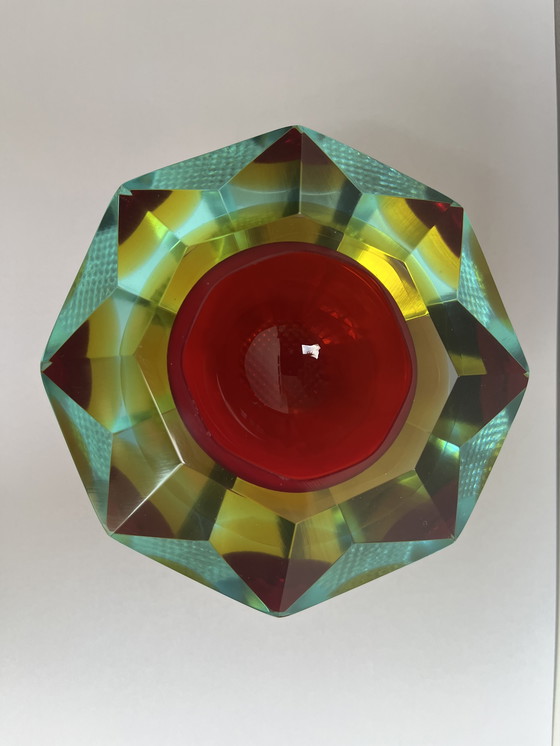 Image 1 of Cendrier vintage Sommerso en verre de Murano, vers 1960