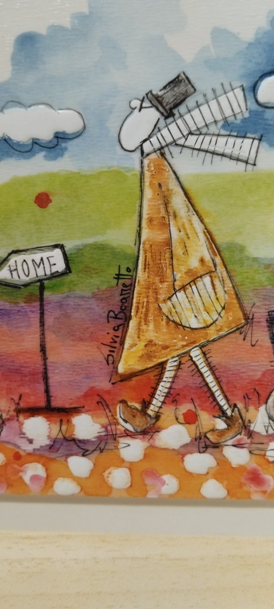 Image 1 of PEINTURE ORIGINALE ENCADRÉE