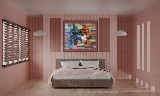 Original Oil Painting Abstract Figurative Expressionism New Day – Paintings & Drawings, Canvas (photo 3 of 11)
