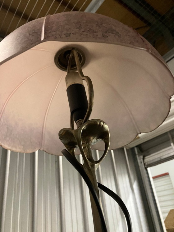 Lampada da tavolo con Paralume in Vetro - atelier Dedalo Peltro – Lampade da tavolo, Metallo (photo 2 of 5)