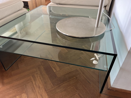 Glass corner table, Tonelli, Side tables, Transparent (photo 3 of 6)