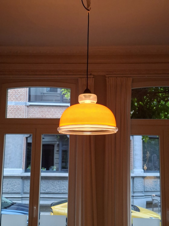 Vintage Seventies Ceiling Lamp – Pendant lamps, Glass (photo 5 of 11)