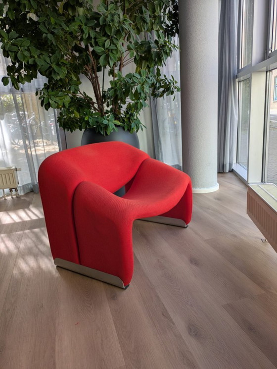 Image 1 of Pierre Paulin - Artifort Groovy Silla M F598 en Rojo - lote de 2