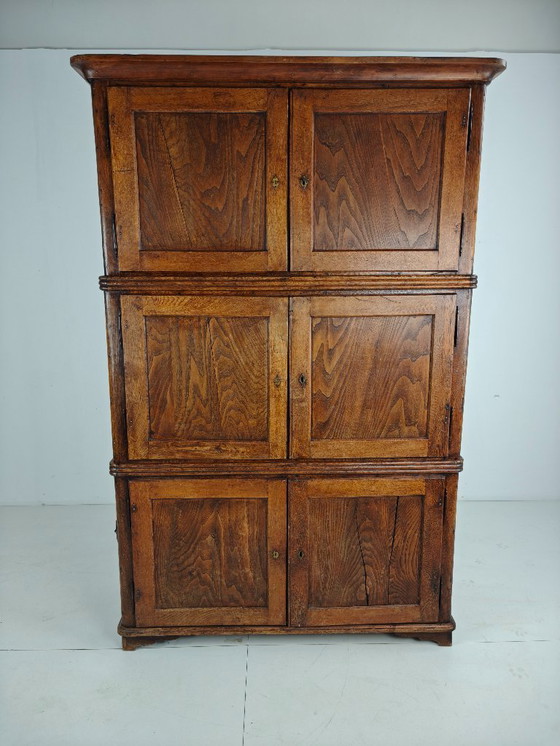 Image 1 of Cassapanca da campagna in pino europeo del XIX secolo