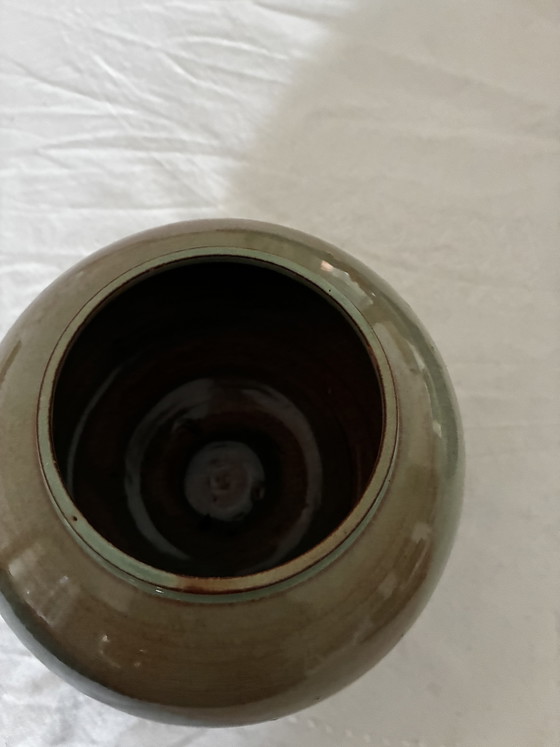Image 1 of Vintage vase blue, beige, green