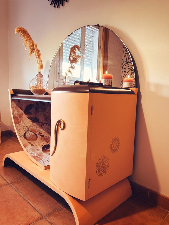 Image 1 of Coiffeuse / consola Art Déco entièrement rénovée — pieza única