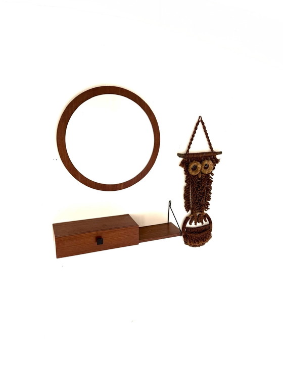 Specchio vintage danese in teak anni '60 – Glass, Wood (photo 9 of 9)