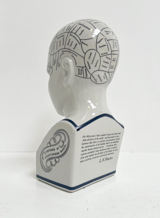Image 1 of Testa frenologica in ceramica alta 30 cm, anni '90