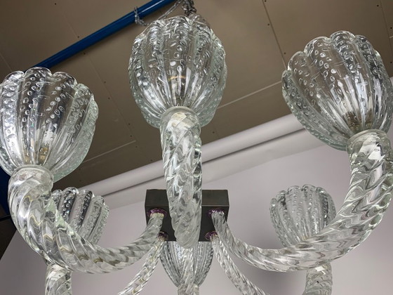 Image 1 of Seguso vetri d'arte Kronleuchter 1950er Jahre