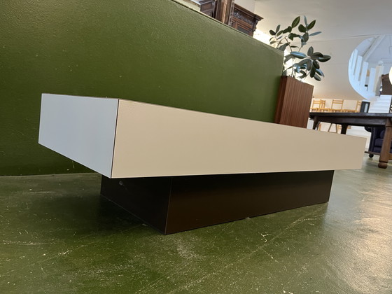 Image 1 of 70s White Formica Planter Table Made by Roche Bobois