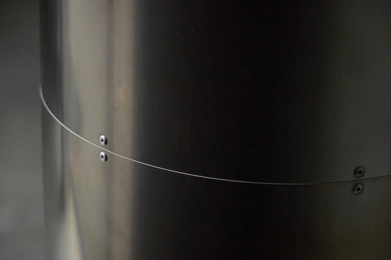 Image 1 of Monumental Stainless-Steel Uplighters by Targetti, Italy, 1970s