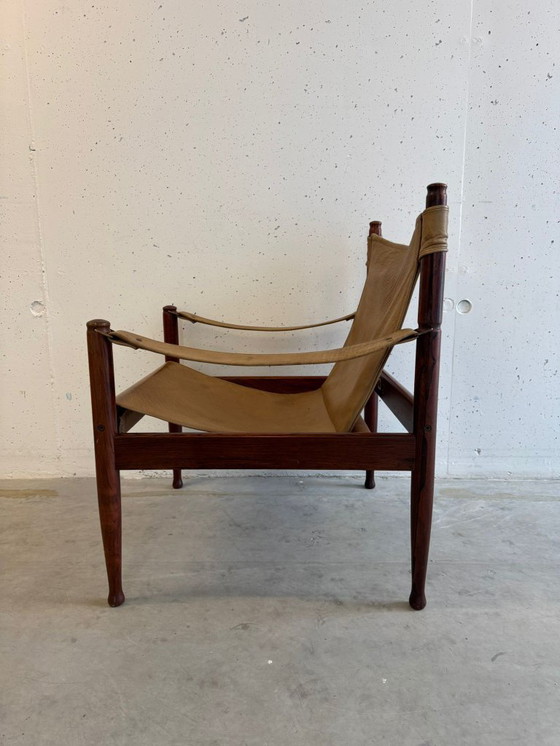Image 1 of Rare safari armchair Erik Wørts Niels Eilersen Mid Century 60s