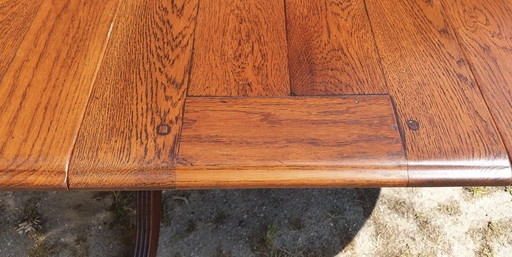 Bannink jugendstil eetkamer tafel uitschuifbare met tussenbladen 