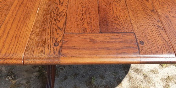 Image 1 of Bannink jugendstil eetkamer tafel uitschuifbare met tussenbladen 