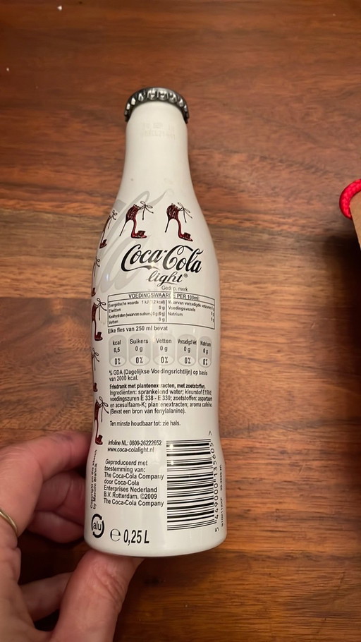 2 x Manolo Blahnik Coca Cola bottles