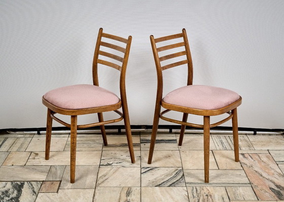 Image 1 of Set of 4 Dining Chairs, TON, 1960s, Czechoslovakia