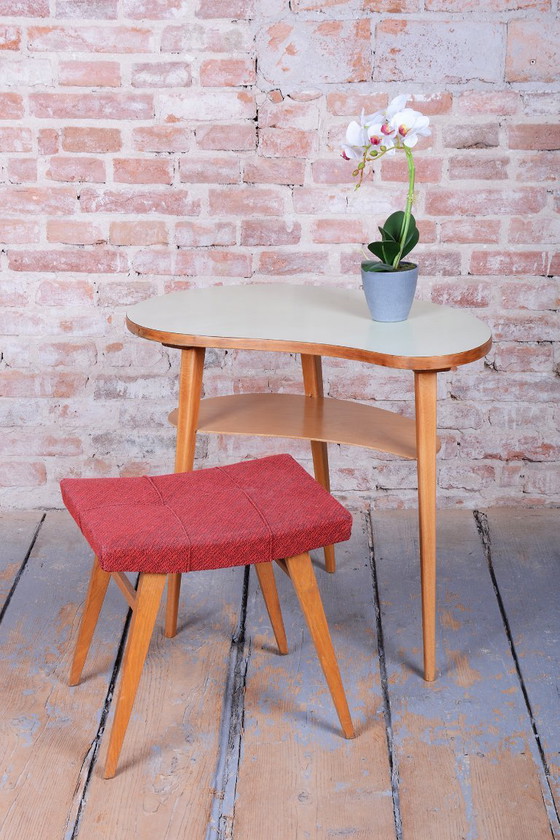Tavolino Mid-Century originale, Faggio, Compensato, Ben conservato, Ceco, anni '50 – Tavolini, Legno (photo 6 of 8)