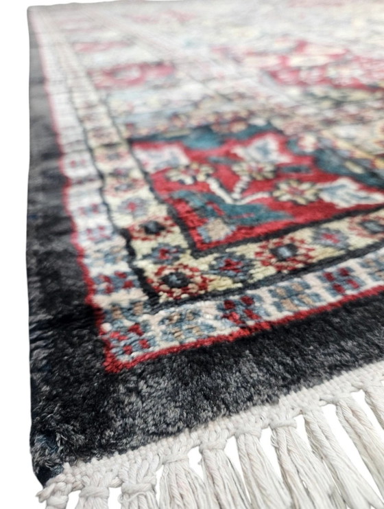 Image 1 of Handgeknüpfte persische Seiden-Kashmir-Teppichpaneele, 120 x 195 cm
