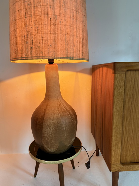 Vintage XL keramieken Vloerlaml, Krösselbach ‘70 – Krösselbach Keramik, Vloerlampen, Wool, Ceramic (photo 8 of 11)