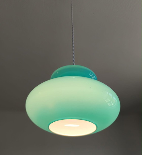 Image 1 of UFO Space Age blauwe hanglamp 1970