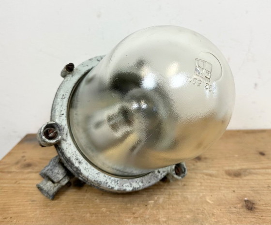 Image 1 of Grey Industrial Cast Aluminium Explosion Proof Lamp, 1970s