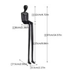 Iron Sculpture After Giacometti "Man Seated" Cast Iron