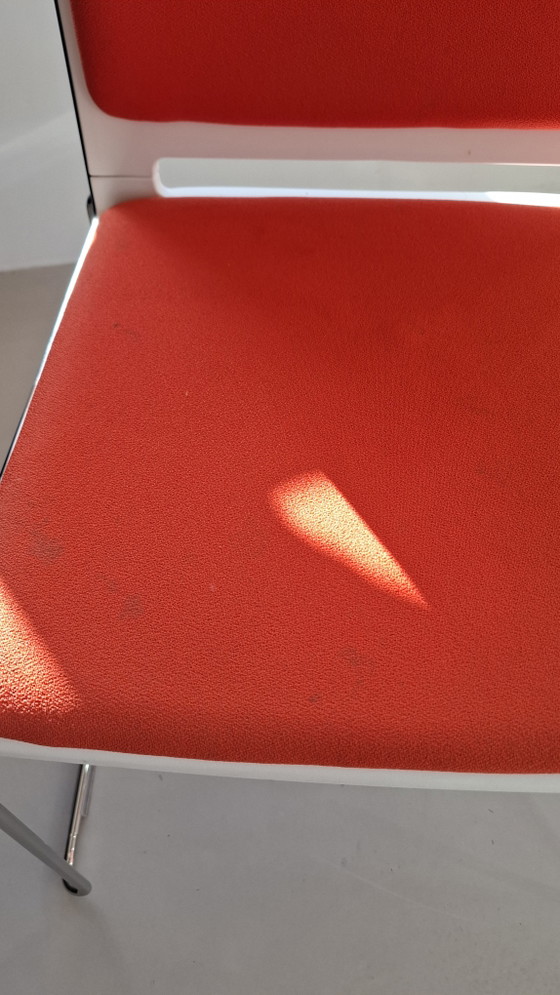6 x LaFilò Stackable Chairs Designed by Basaglia & Natalia Rota Nodari Italy – Dining chairs, Plastic, Textile (photo 5 of 5)