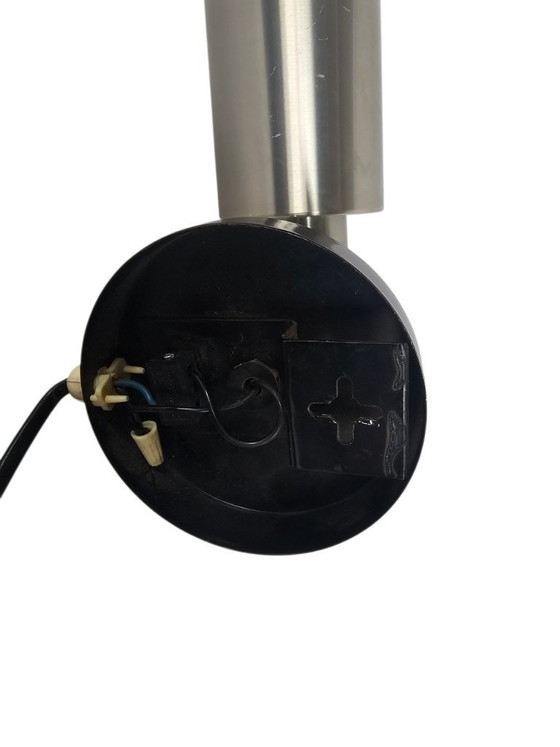 Image 1 of Koch & Lowy - wall spotlight - Stainless Steel - Space Age lighting - America - 60s