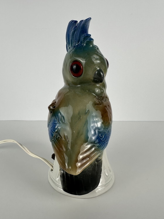 Image 1 of Art Deco (perfume) lamp - parrot