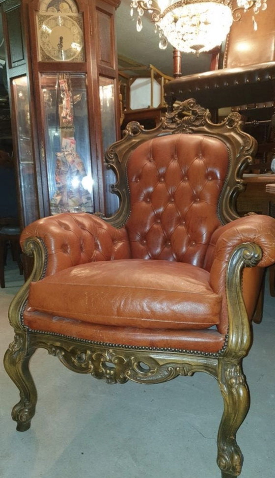 Image 1 of Italiaanse barok fauteuil 
