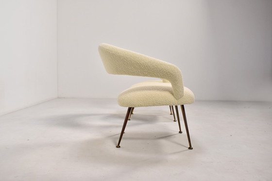 Image 1 of Paar DU 55 fauteuils van Gastone Rinaldi voor RIMA, Italië 1950