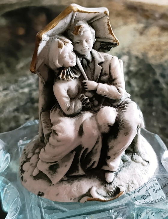 Statuetta vintage di Murano raffigurante due innamorati, 14 cm. – Linea Del Vecchio, Oggetti decorativi (photo 2 of 10)
