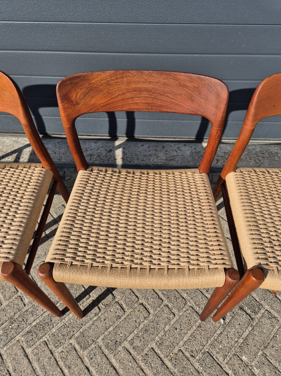 4 belle sedie Niels Otto Moller modello 75 – Niels Otto Møller, Sedie da pranzo, Legno (photo 5 of 11)