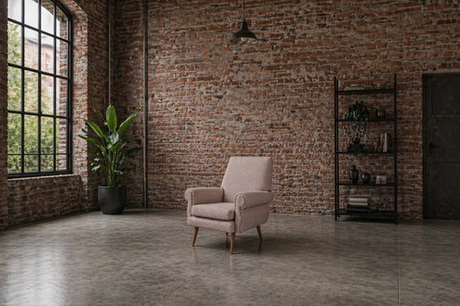 2 fauteuils simples de style Mid-Century - retapissés