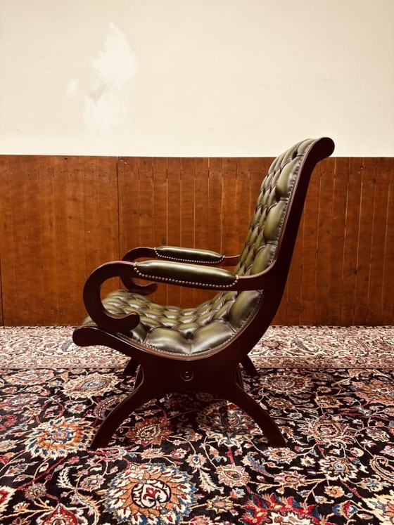 Chesterfield Poltrona Victoria Stand Chair – Poltrone, Pelle, Legno (photo 3 of 7)