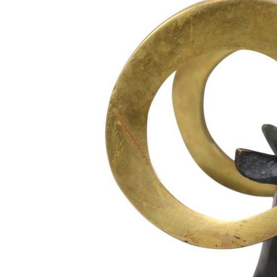 Image 1 of Statue de bélier en laiton de style Art déco