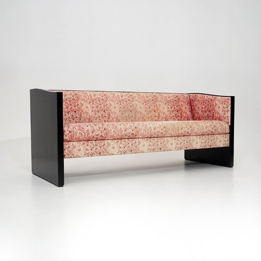 Sofá Argyle de 3 plazas diseñado por Charles Rennie Mackintosh para Cassina, década de 1980.