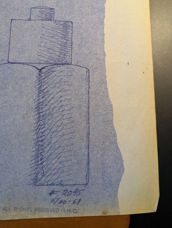 Image 1 of Originele Jens Harald Quistgaard (IHQ) ontwerpschets uit 1961 – Zeldzaam archief "Dansk Designs"