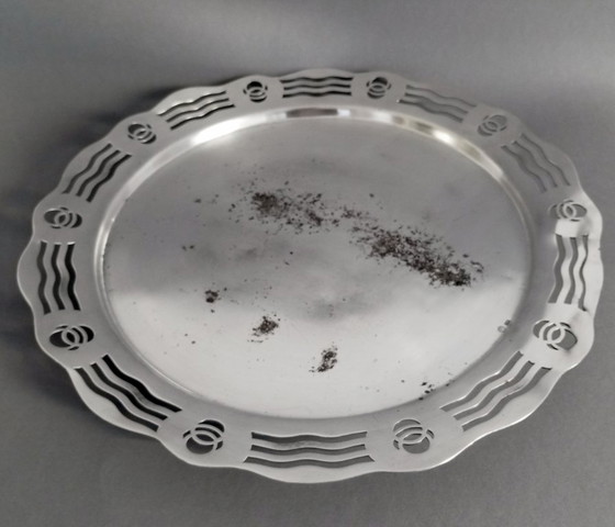 Image 1 of Koloman Moser secessionistische/verzilverde plaat voor Argentor 1902 Wenen