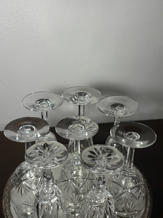 8 Saint Louis glazen (3 modellen), Glazen & Karaffen, Kristal, Transparant (foto 12 van 15)