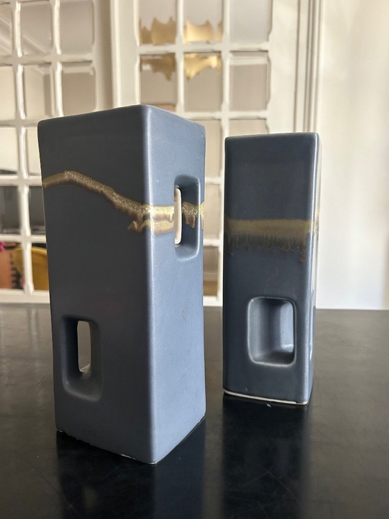 Image 1 of coppia di vasi brutalisti 1970