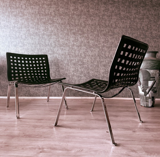 Image 1 of 2 “Net W” Lounge Armchairs by Giancarlo Vegni for Fasem,ca99s