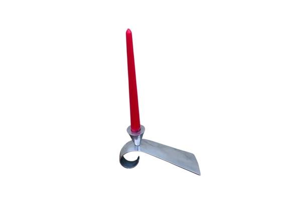 Image 1 of Porta komma kandelaar in alluminio vintage Matthew Hilton Londen 